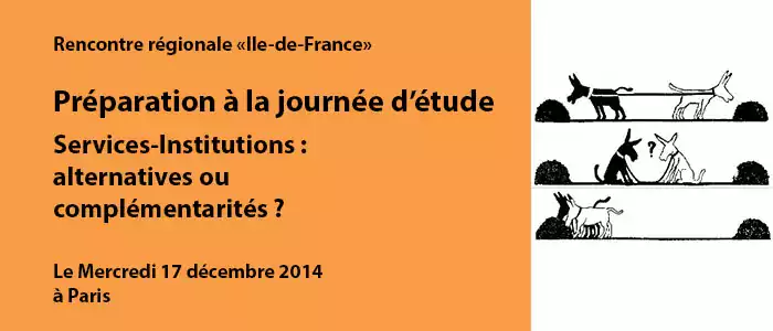 Préparation de la journée "Services-Institutions: alternatives ou complémentarités"