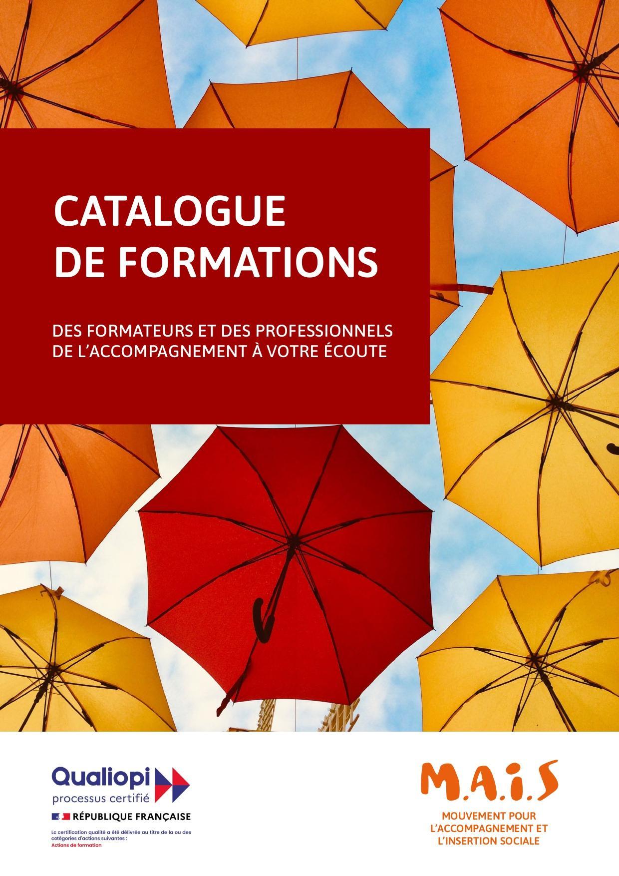 couverture catalogue formation